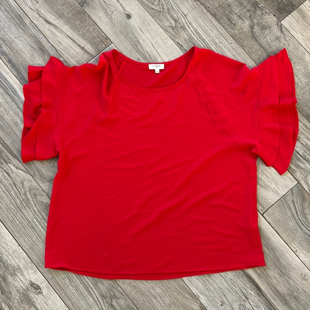 Red blouse